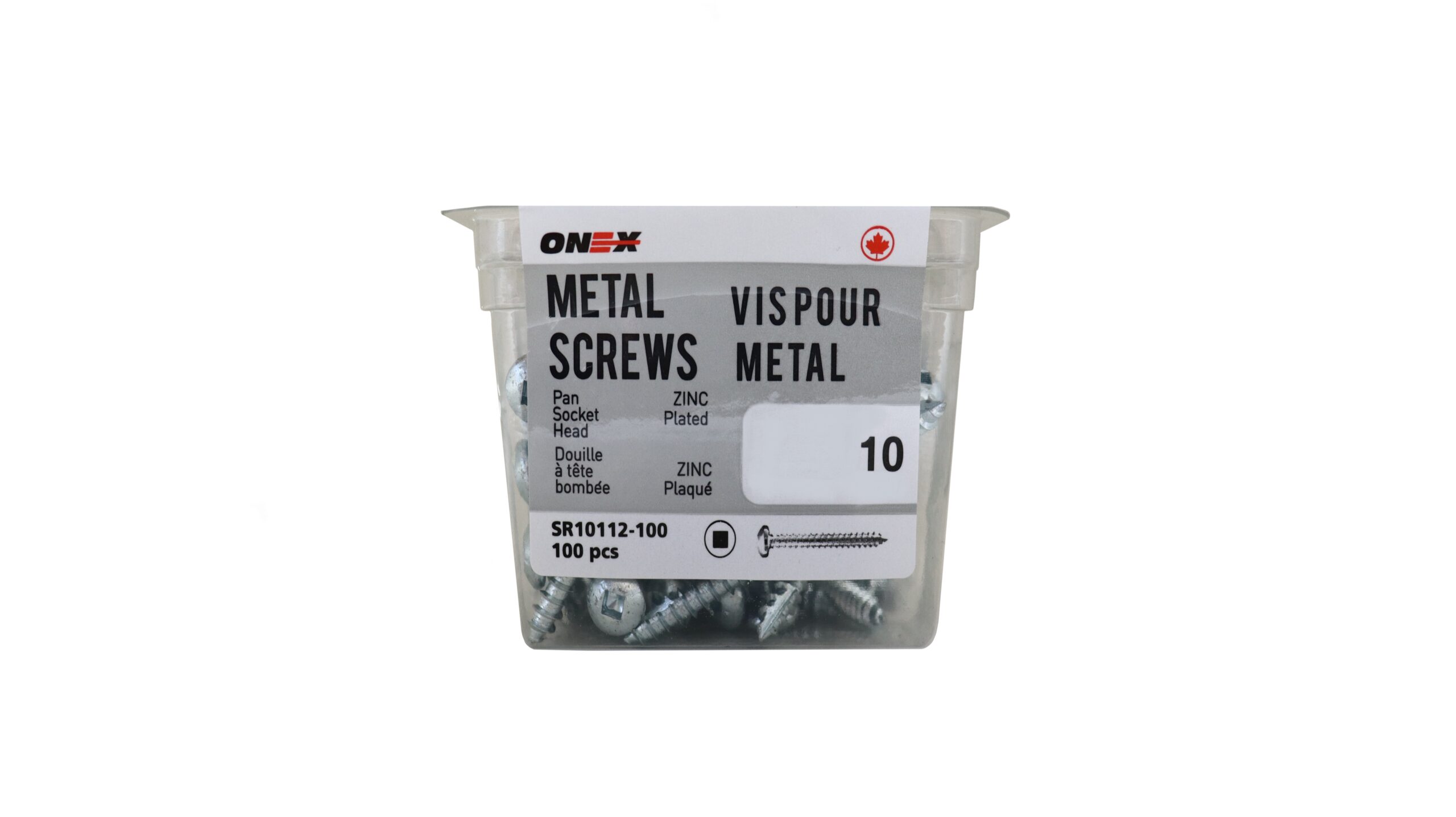 Pkg100, #12 RD HD Socket Sheet Metal Screws