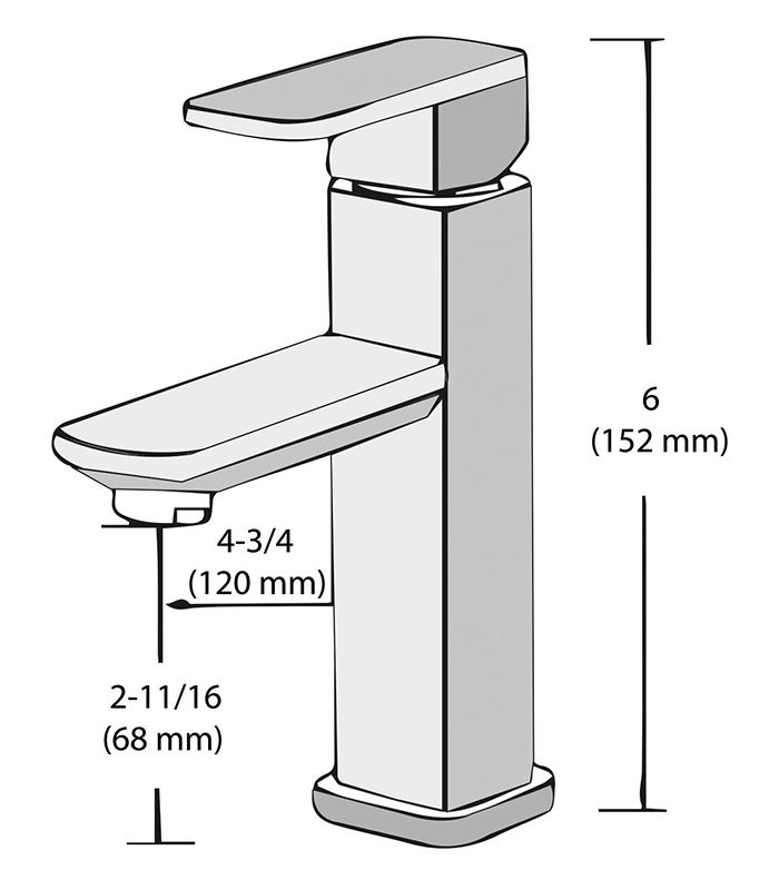 Bathroom Sink Faucets OF103-CHR - Image 2
