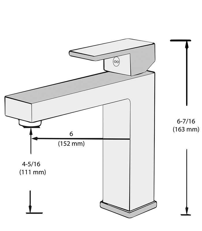 Bathroom Sink Faucets OF105-CHR - Image 2