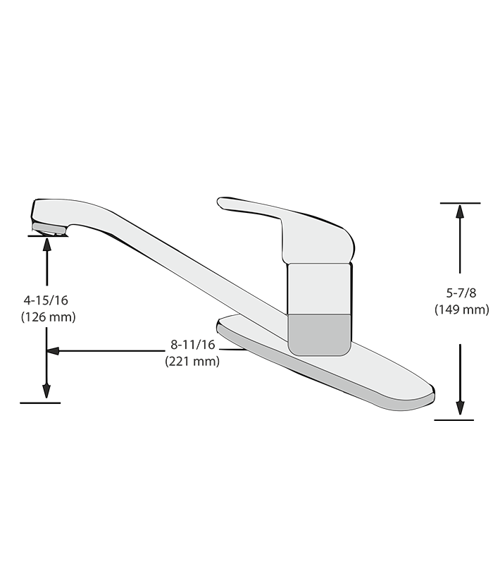 Kitchen Sink Faucets OF206-CHR - Image 2