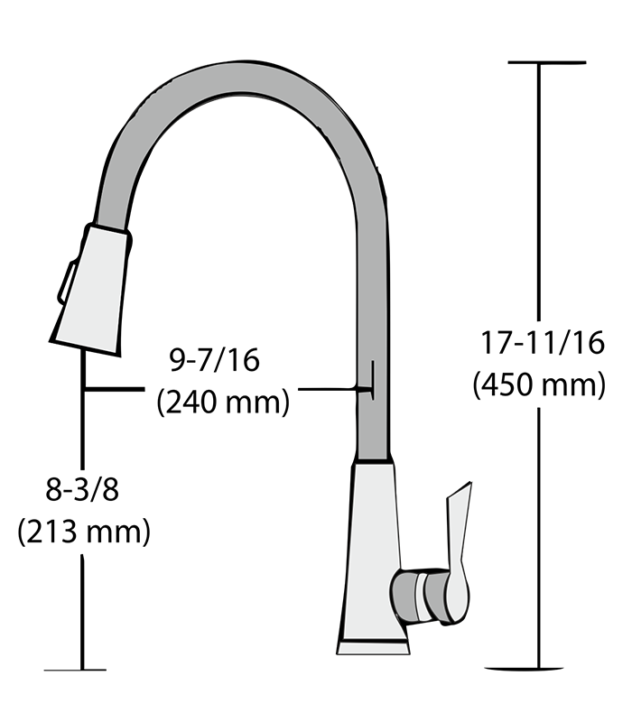 Kitchen Sink Faucets OF202-CHR - Image 2