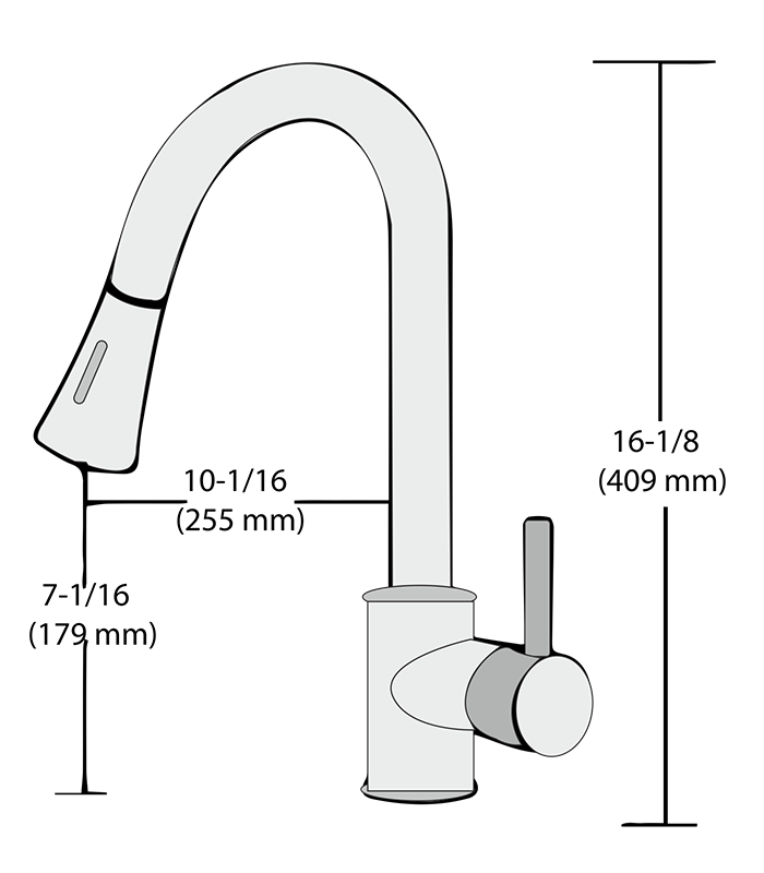 Kitchen Sink Faucets OF204-CHR - Image 2